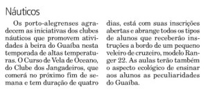 Jornal do Comércio - Panorama Clubes - 23.01.2014